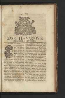 Gazette de Varsovie. 1759, nr 90