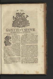 Gazette de Varsovie. 1759, nr 91