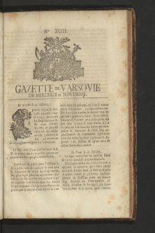 Gazette de Varsovie. 1759, nr 93