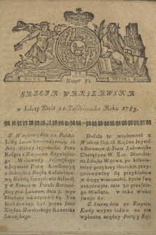 Gazeta Warszawska. 1783, nr 82