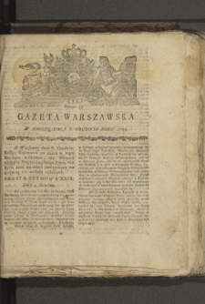 Gazeta Warszawska. 1788, nr 98