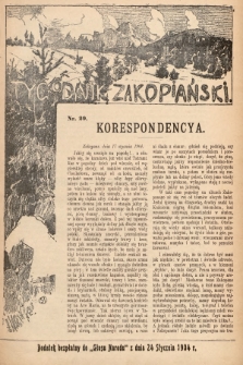 Tygodnik Zakopiański : dodatek bezpłatny do „Głosu Narodu” z dnia 24 stycznia 1904, nr 29