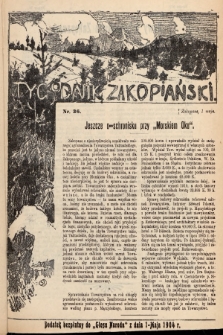 Tygodnik Zakopiański : dodatek bezpłatny do „Głosu Narodu” z dnia 1 maja 1904, nr 36
