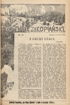 Tygodnik Zakopiański : dodatek bezpłatny do „Głosu Narodu” z dnia 4 września 1904, nr 51
