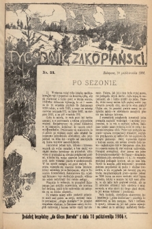 Tygodnik Zakopiański : dodatek bezpłatny do „Głosu Narodu” z dnia 10 października 1904, nr 53