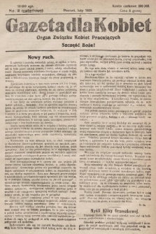 Gazeta dla Kobiet : organ Związku Kobiet Pracujących. 1925, nr 2 (związkowy)