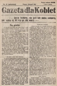 Gazeta dla Kobiet. 1925, nr 11 (związkowy)