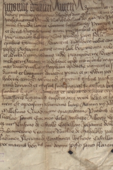 Dokument króla Władysława Jagiełły dotyczący przyłączenia do wójtostwa radoszyckiego placu położonego na rynku w Radoszycach