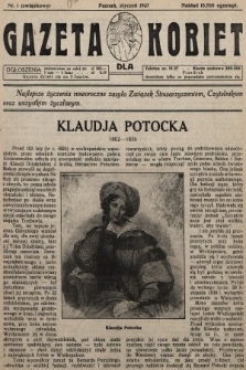 Gazeta dla Kobiet. 1927, nr 1 (związkowy)