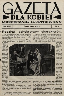 Gazeta dla Kobiet : miesięcznik ilustrowany. 1932, nr 3