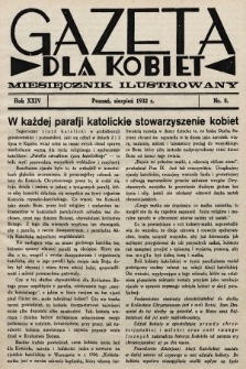 Gazeta dla Kobiet : miesięcznik ilustrowany. 1932, nr 8