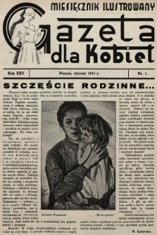 Gazeta dla Kobiet : miesięcznik ilustrowany. 1933, nr 1