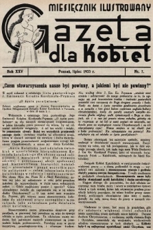 Gazeta dla Kobiet : miesięcznik ilustrowany. 1933, nr 7