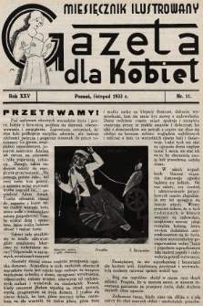Gazeta dla Kobiet : miesięcznik ilustrowany. 1933, nr 11
