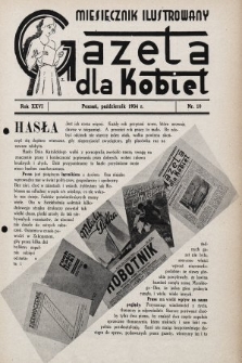 Gazeta dla Kobiet : miesięcznik ilustrowany. 1934, nr 10