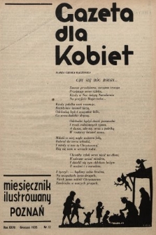 Gazeta dla Kobiet : miesięcznik ilustrowany. 1935, nr 12