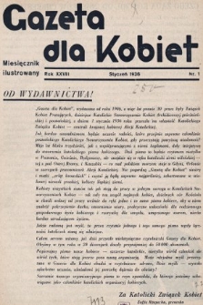 Gazeta dla Kobiet : miesięcznik ilustrowany. 1936, nr 1