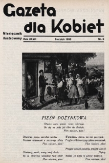 Gazeta dla Kobiet : miesięcznik ilustrowany. 1936, nr 8