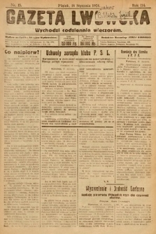 Gazeta Lwowska. 1924, nr 15