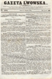 Gazeta Lwowska. 1851, nr 183