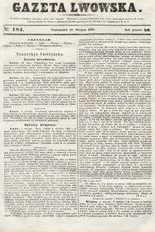 Gazeta Lwowska. 1851, nr 184