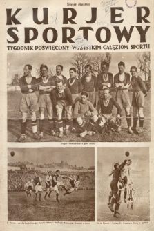 Kurjer Sportowy : tygodnik poświęcony wszystkim gałęziom sportu. 1925, numer okazowy