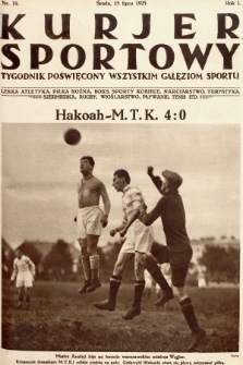 Kurjer Sportowy : tygodnik poświęcony wszystkim gałęziom sportu. 1925, nr 19