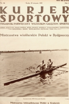 Kurjer Sportowy : tygodnik poświęcony wszystkim gałęziom sportu. 1925, nr 24