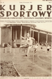 Kurjer Sportowy : tygodnik poświęcony wszystkim gałęziom sportu. 1925, nr 25