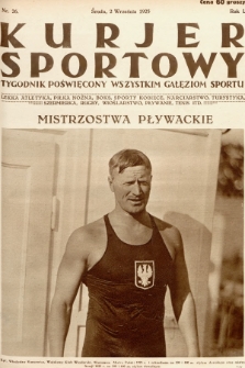 Kurjer Sportowy : tygodnik poświęcony wszystkim gałęziom sportu. 1925, nr 26