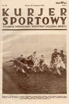 Kurjer Sportowy : tygodnik poświęcony wszystkim gałęziom sportu. 1925, nr 38
