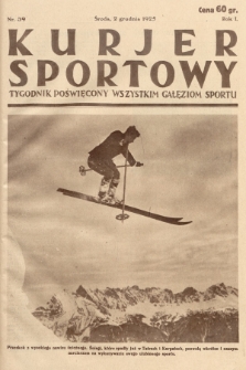 Kurjer Sportowy : tygodnik poświęcony wszystkim gałęziom sportu. 1925, nr 39