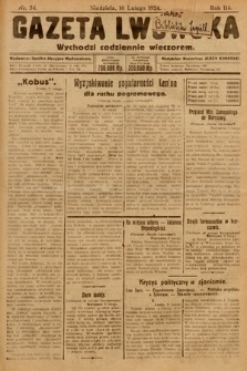 Gazeta Lwowska. 1924, nr 34