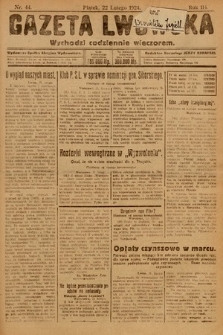 Gazeta Lwowska. 1924, nr 44
