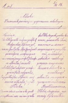 Nauka : dziennik poświęcony sprawom szkolnym. 1906, nr 5