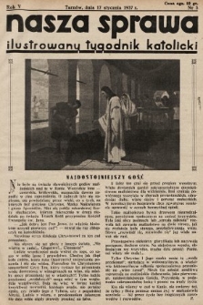 Nasza Sprawa : ilustrowany tygodnik katolicki. 1937, nr 3
