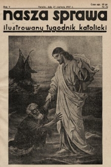 Nasza Sprawa : ilustrowany tygodnik katolicki. 1937, nr 26