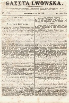 Gazeta Lwowska. 1851, nr 189
