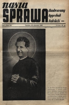 Nasza Sprawa : ilustrowany tygodnik katolicki. 1939, nr 5