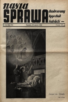 Nasza Sprawa : ilustrowany tygodnik katolicki. 1939, nr 12