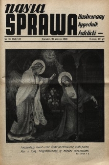 Nasza Sprawa : ilustrowany tygodnik katolicki. 1939, nr 13