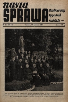 Nasza Sprawa : ilustrowany tygodnik katolicki. 1939, nr 26