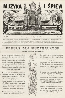 Muzyka i Śpiew : dwutygodnik organistowski : poświęcony sprawom muzycznym i zawodowym. 1913, nr 14