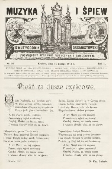 Muzyka i Śpiew : dwutygodnik organistowski : poświęcony sprawom muzycznym i zawodowym. 1913, nr 16