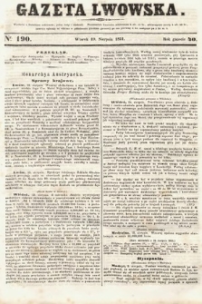 Gazeta Lwowska. 1851, nr 190