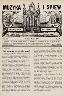 Muzyka i Śpiew: miesięcznik artystyczny : poświęcony sprawom muzycznym i zawodowym. 1930, nr 84