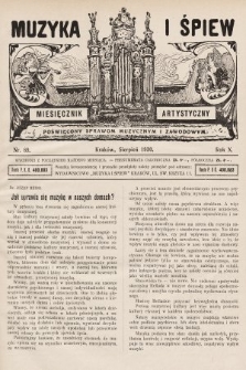 Muzyka i Śpiew: miesięcznik artystyczny : poświęcony sprawom muzycznym i zawodowym. 1930, nr 89