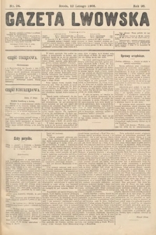 Gazeta Lwowska. 1908, nr 34