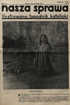 Nasza Sprawa : ilustrowany tygodnik katolicki. 1938, nr 8