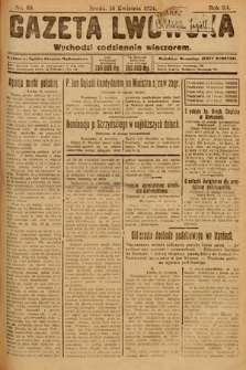 Gazeta Lwowska. 1924, nr 89